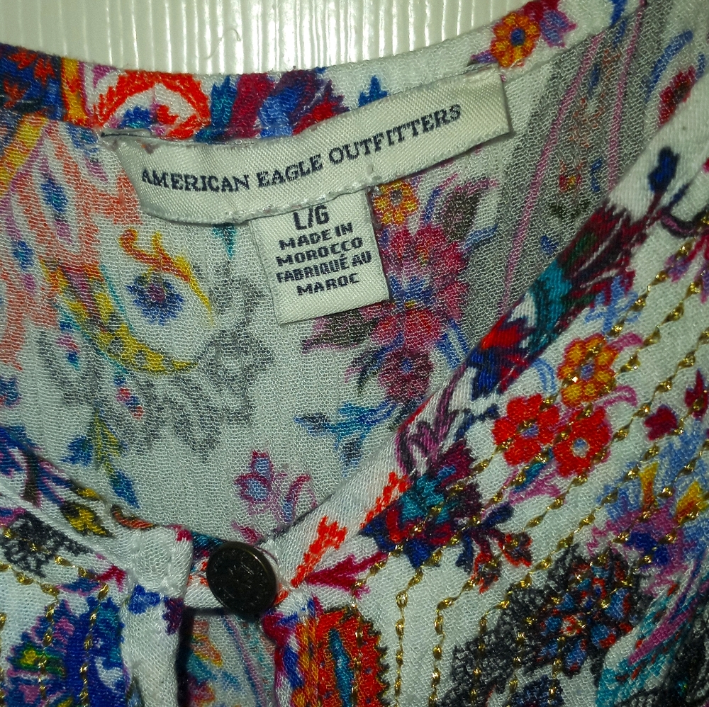 American Eagle multicolored romper